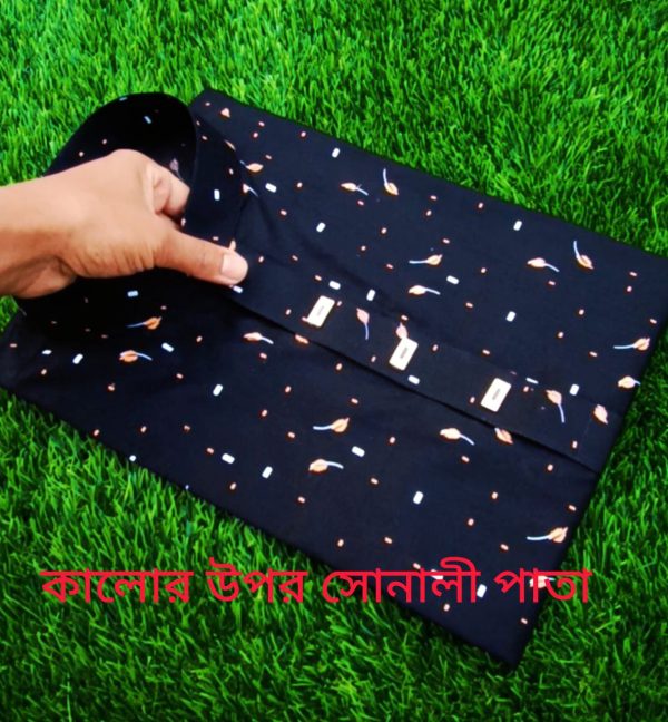কালোর উপর সোনালি পাতা কোড [১০৪]